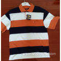 Custom Made Cotton Stripe knitted Polo Shirts